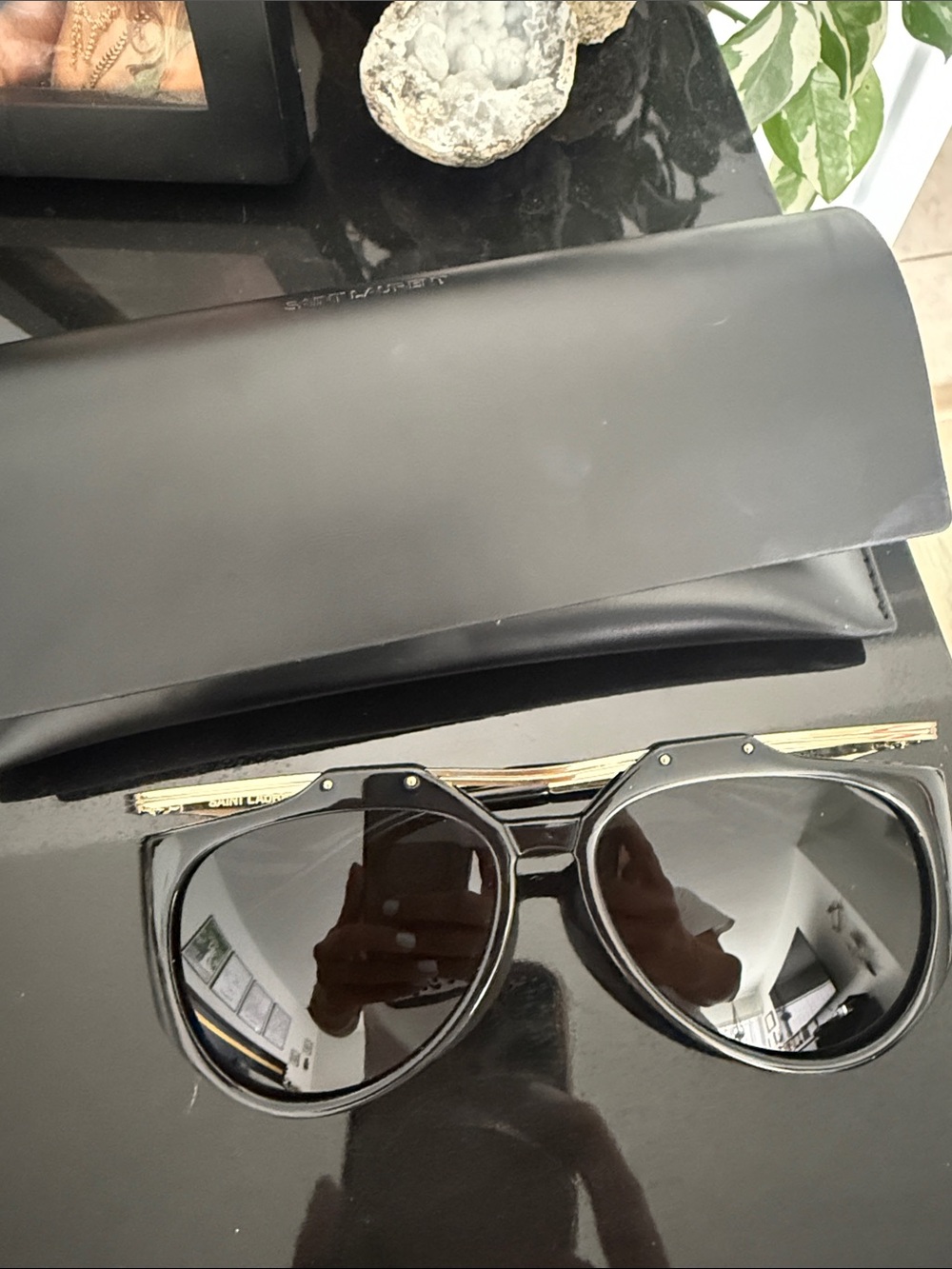 YSL Amelia Black Sunglasses with Case